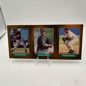 1992 Front Row Pure Gold-Frank Thomas, White Sox-3 Card Set With COA 2035/5,000.